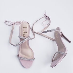 Lulus Wrap Rhinestone Heels